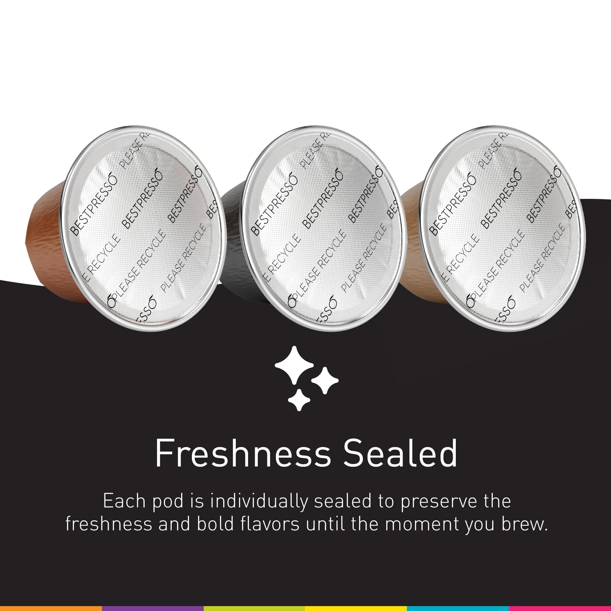 Bestpresso Caramel Coffee Pods for Nespresso Original Machine | 120 Pods, Certified Kosher & Rainforest Alliance thumbnail 3