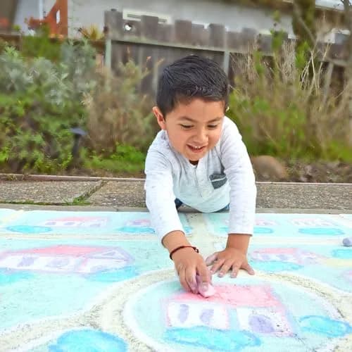 Colorations Sidewalk Chalk Set 50 Jumbo Pieces 4" x 1" | ASTM Certified Non-Toxic & Washable Art Colors thumbnail 4