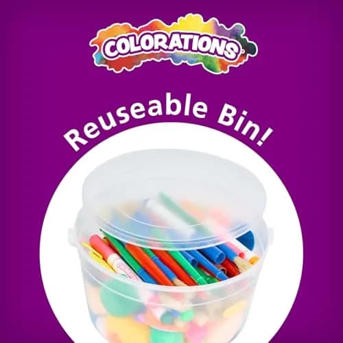 Colorations Sidewalk Chalk Set 50 Jumbo Pieces 4" x 1" | ASTM Certified Non-Toxic & Washable Art Colors thumbnail 9