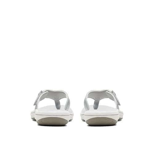 Clarks Breeze Sea Flip-Flop 9 | Silver Synthetic, Lightweight & Comfortable thumbnail 7