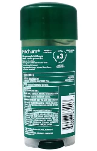 Mitchum Advanced Gel Anti-Perspirant & Deodorant, Mountain Air 3.4 oz (100 ml) | 12-Pack for All-Day Protection thumbnail 4