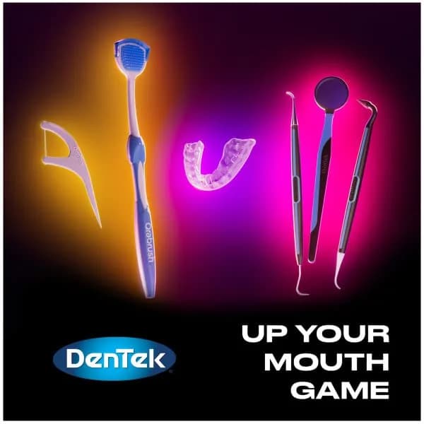 DenTek Complete Clean Easy Reach Floss Picks, Mouthwash Blast Flavor, 75 ct. (Pack of 4) | Advanced Fluoride Coating thumbnail 12