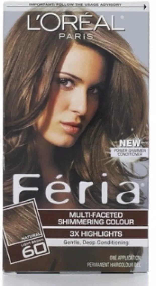 L'Oreal Paris Feria Multi-Faceted Shimmering Color 60 Light Brown | Bold, Brilliant Highlights (120c) - main product image