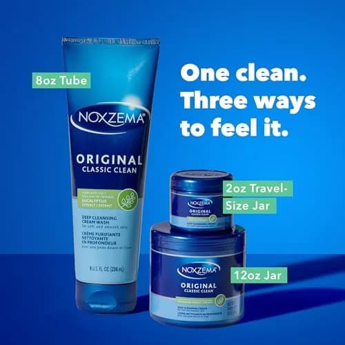Noxzema Original Deep Cleansing Cream 2 oz (Pack of 4) | Dermatologist Tested for All Skin Types thumbnail 7