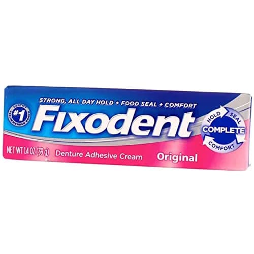 Fixodent Denture Adhesive Cream Original 1.40 oz (Pack of 2) | Dependable hold for daily denture wear thumbnail 1