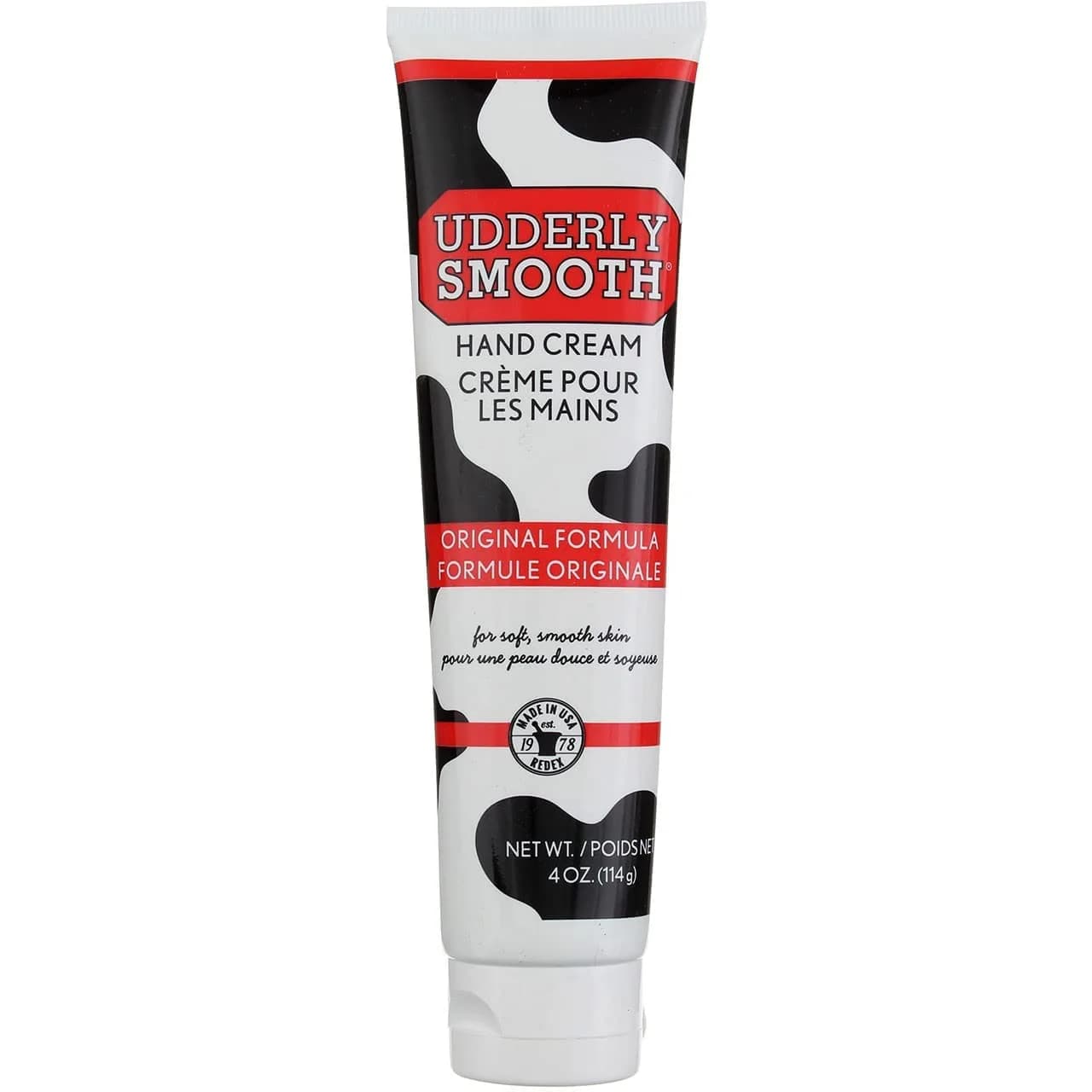 UDDERLY SMOOTH Creme Hand Lotion 118ml (4 Ounce) | Greaseless & Stainless for Dry Skin — 4 Ounce
