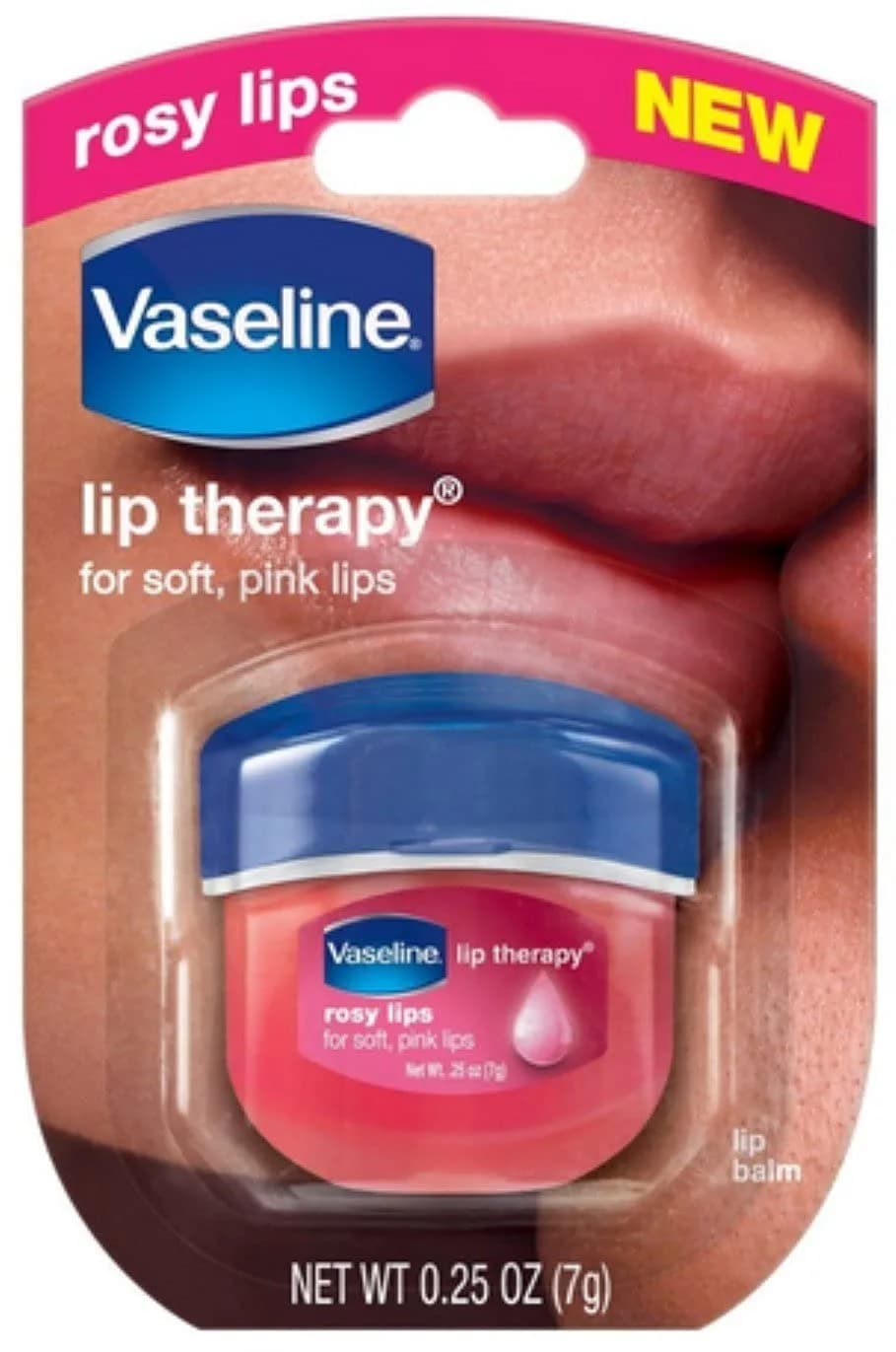 Vaseline Lip Therapy Aloe Vera Tin Lip Balm 0.6 oz (17 g) | Clinically Proven Healing for Dry Lips — 0.25 Ounce