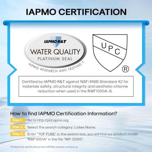EXCELPURE Water Filter Replacement for LG LT600P 3-Pack | NSF Certified, 99.99% Sediment & Turbidity Filtration thumbnail 3