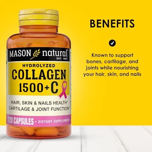 MASON NATURAL Collagen with Vitamin C & Biotin 1500mg | Supports Hair, Skin & Nails (70-120 chars) thumbnail 2