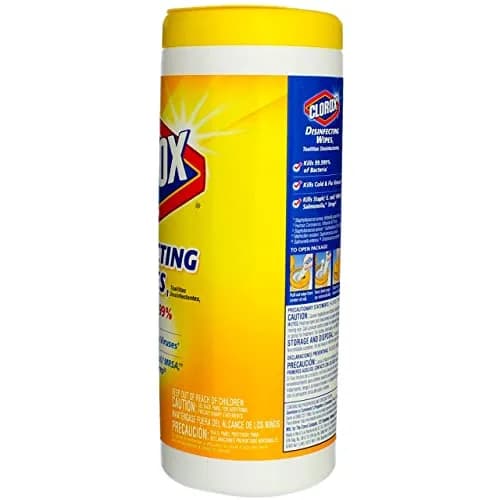 Clorox Disinfecting Wipes Lemon 35CT | Thick, 99.9% Germ Kill, Bleach-Free, Multi-Surface (enables 210 wipes, 2.27kg) thumbnail 3