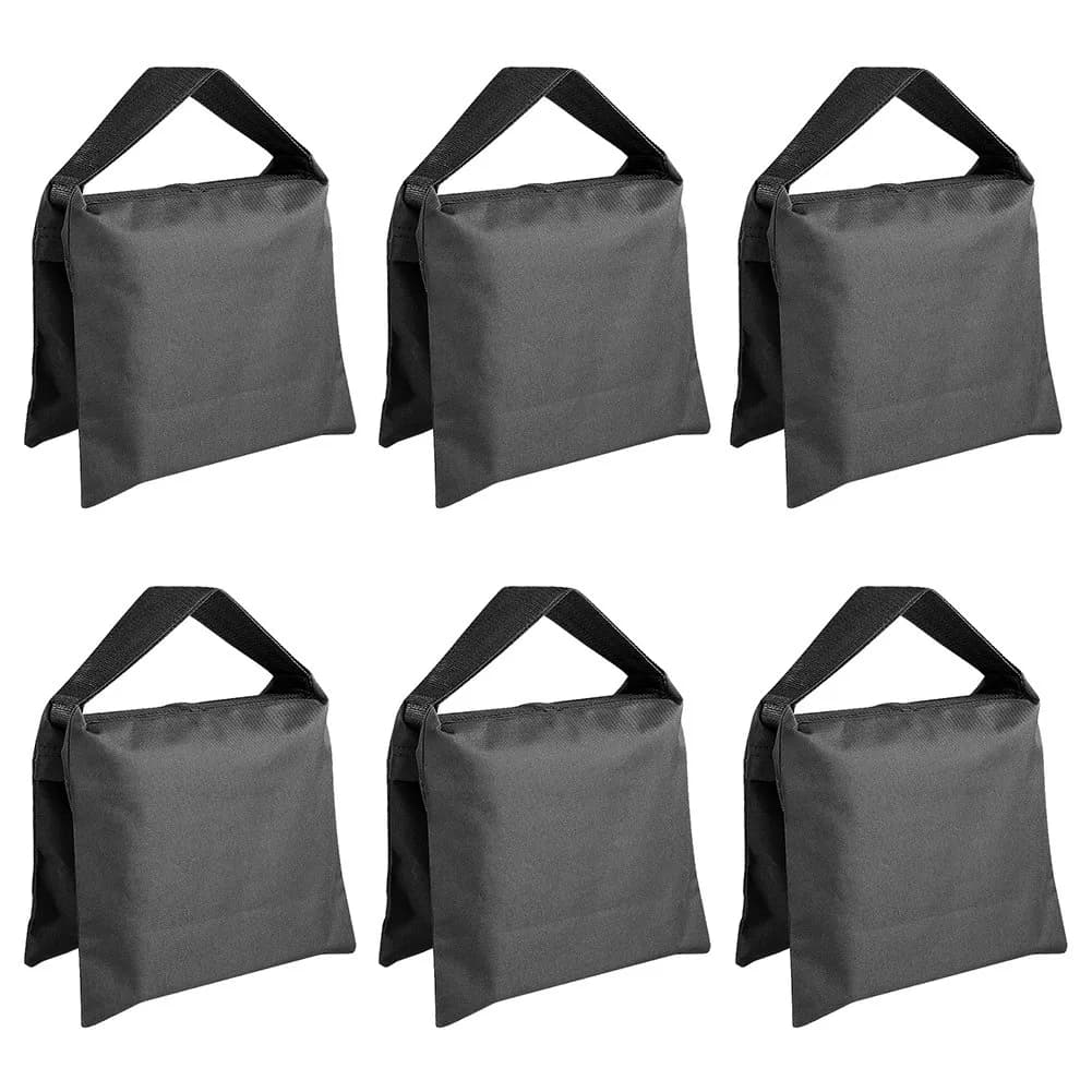 NEEWER Sandbags for Photography 4 Pack Black Heavy Duty 20lb | Heavyweight Support for Light Stands & Tripods — Black
