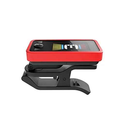 D'Addario Eclipse Red Clip-On Guitar Tuner | Accurate Chromatic Tuning for Guitar, Bass, Ukulele thumbnail 2