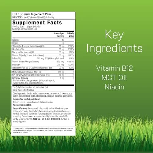 Irwin Naturals Quick Release B-12 Extra Cellular Energy Support | 60 Count thumbnail 2