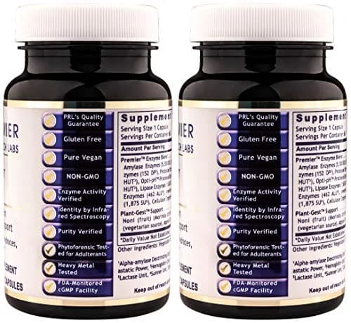 Premier Research Labs Premier Digest 60 Capsules | Vegetarian Digestive Support for Adults thumbnail 4