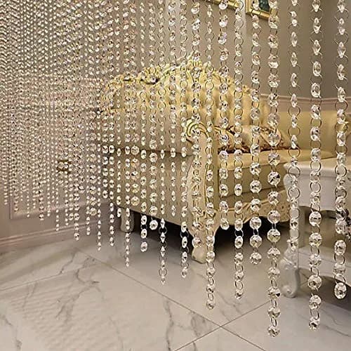 KinHom Crystal Acrylic Gems Bead Garland Strands 4.88 m (16 ft) | Elegant Decor for Parties & Home thumbnail 5