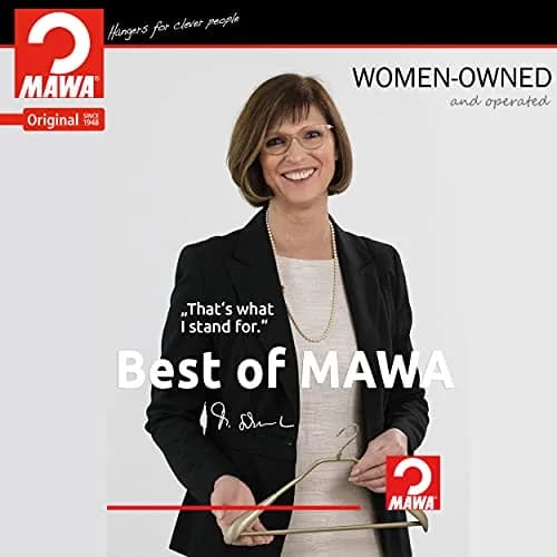 MAWA Silhouette Ultra-Thin Series Clothes Hanger 16.25" Black | Space Saving, Non-Slip, Pant & Skirt Hooks thumbnail 7