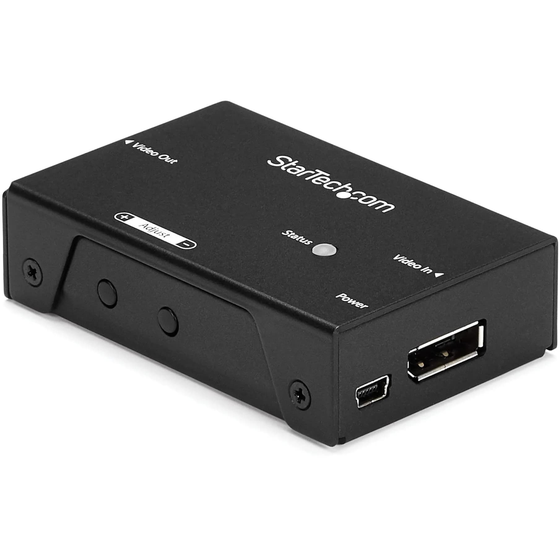 StarTech.com HDMI Signal Booster 115 ft/35 m | 1080p Signal Repeater & Extender, Black — DisplayPort / 4K 60Hz