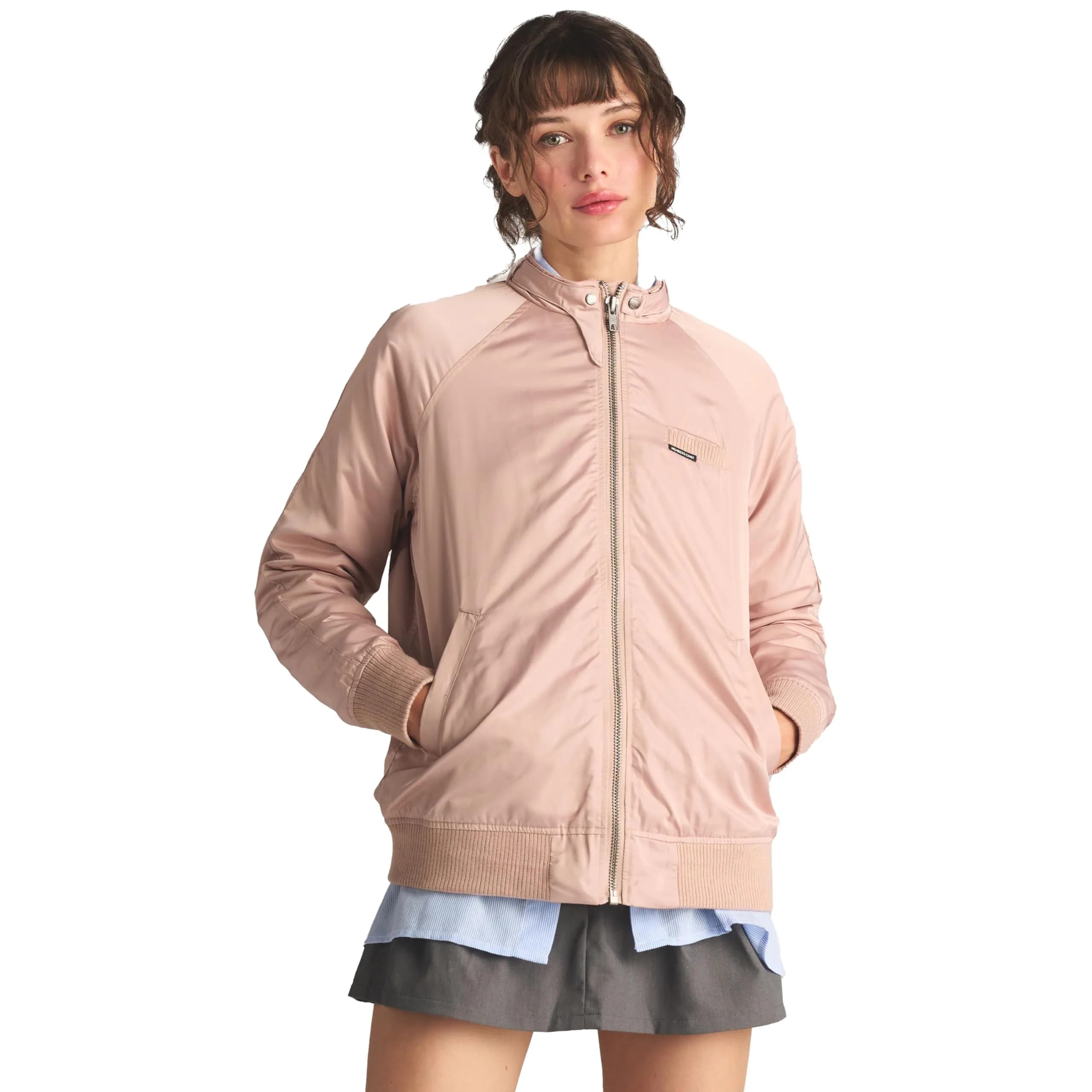 Members Only Iconic Boyfriend Jacket with Satin Finish (Large) | Stylish, Durable & Easy to Maintain