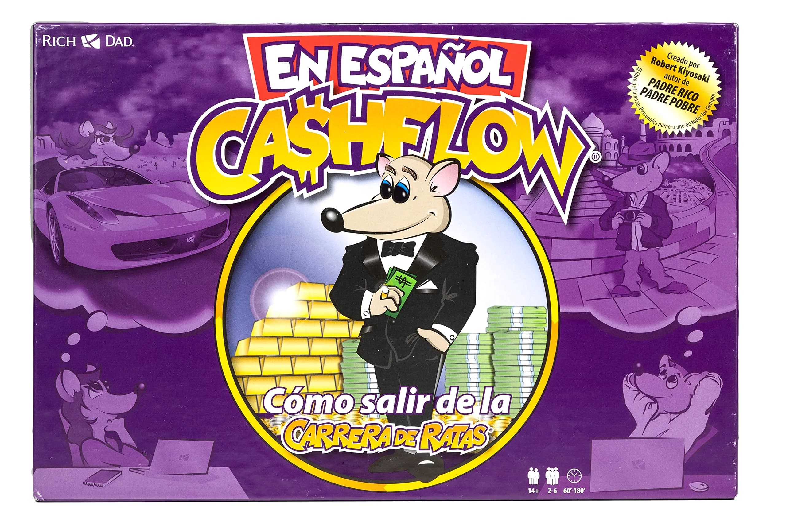 Rich Dad CASHFLOW for Kids Board Game, Children's Edition, 11 x 15 inches | Educational Money Game for Ages 6+ — Spanish Version