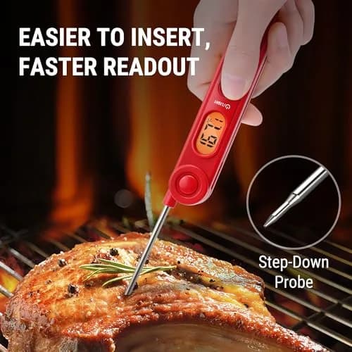TempPro TP03B Digital Meat Thermometer with Backlight | Instant Read Cooking Thermometer for Grill, Smoker, BBQ, Oil, Candy, Bread, Coffee (156g / 5.5oz) thumbnail 4