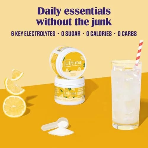 Ultima Replenisher Lemonade Electrolytes Powder 3.7 oz (105 g) | Zero Sugar Hydration thumbnail 2