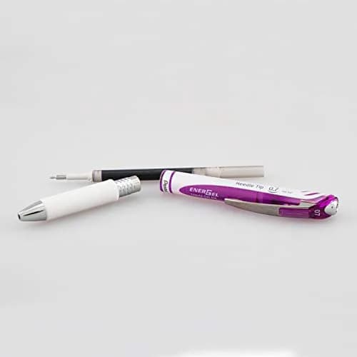 Pentel EnerGel Pearl RTX Retractable Gel Pen, 0.7mm Needle Tip, 2 Pack, Violet Ink | Smooth Ink Flow thumbnail 5