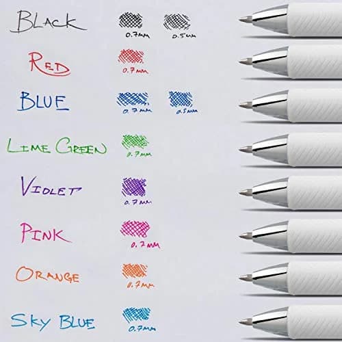 Pentel EnerGel Pearl RTX Retractable Gel Pen, 0.7mm Needle Tip, 2 Pack, Violet Ink | Smooth Ink Flow thumbnail 7