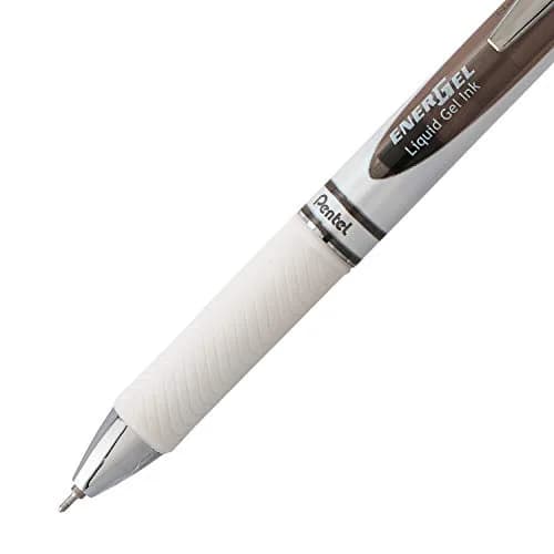 Pentel EnerGel Pearl RTX Liquid Gel Pen 0.7mm | Smooth, Refillable, Black Ink (2 Pack) thumbnail 4