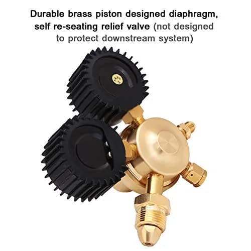 BETOOLL Nitrogen Regulator with 0-600 PSI Brass Inlet & Gauges | Durable, Accurate Pressure Control thumbnail 4