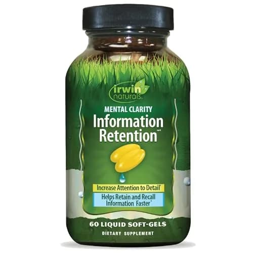 Irwin Naturals Mental Clarity & Memory Support | 60 Softgels for Focus & Recall thumbnail 1