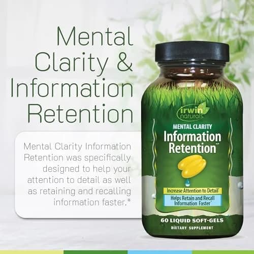 Irwin Naturals Mental Clarity & Memory Support | 60 Softgels for Focus & Recall thumbnail 5