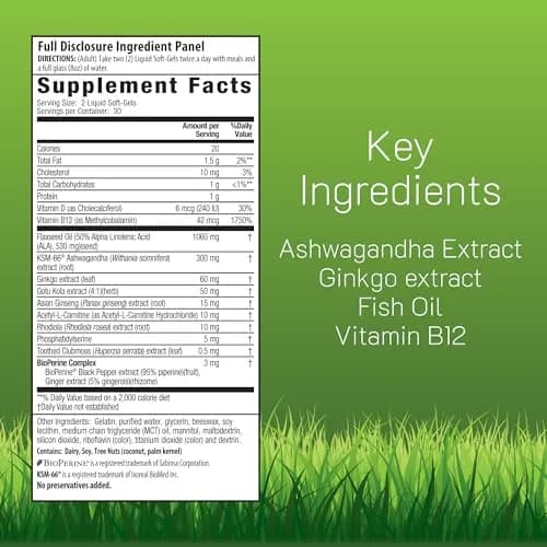 Irwin Naturals Mental Clarity & Memory Support | 60 Softgels for Focus & Recall thumbnail 2