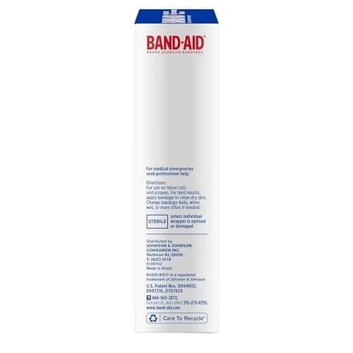 Band-Aid Brand Flexible Fabric Adhesive Bandages Extra Large 10 Count | Comfortable Wound Care for Large Minor Wounds thumbnail 6