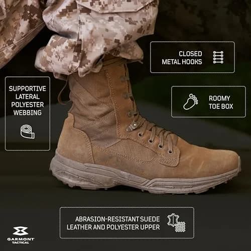 GARMONT Tactical T8 NFS 670 Suede Combat Boots Size 6.5 | Waterproof & Lightweight thumbnail 4