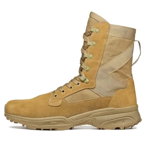 GARMONT TACTICAL T8 NFS 670 Suede Combat Boots, Coyote, Size 7 | Waterproof, Lightweight & Durable thumbnail 1
