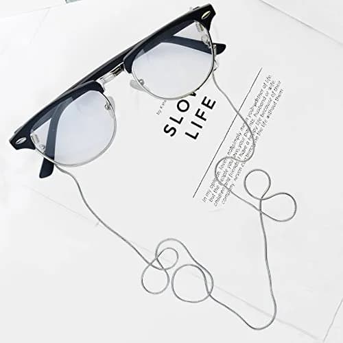 Jmkcoz Stainless Steel Eyeglass Holder Chain 80cm (2.62 ft) | Silver Chain for Neck thumbnail 7
