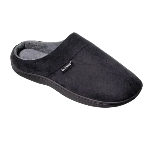 isotoner Men's Microsuede Devin Slip On Slippers with Cooling Memory Foam | Indoor/Outdoor Comfort (70-120 chars) thumbnail 8