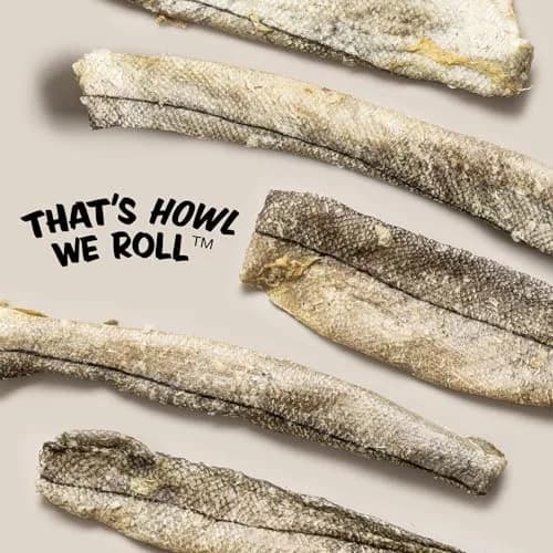 Polkadog Crunchy Haddock Skins Dog Treats | Single-Ingredient, 1lb | Omega-3 Rich, Hypoallergenic, Grain-Free thumbnail 7