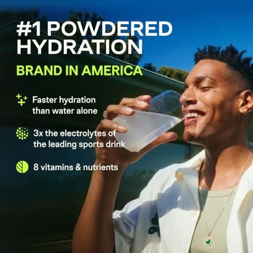 Liquid I.V. Hydration Multiplier Electrolyte Drink Mix, Lemon Lime, 16 Stick Packs (9.03 oz / 256 g) | Clinically Proven Hydration thumbnail 3