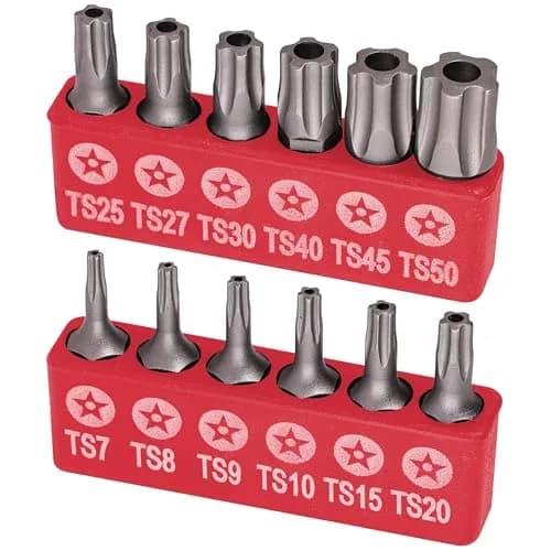 RamPro Torx Plus 5-Point Security Bit Set 12Pc 1" Length | Tamper-Proof & Torque Kit for Auto, Electronics, Construction thumbnail 1