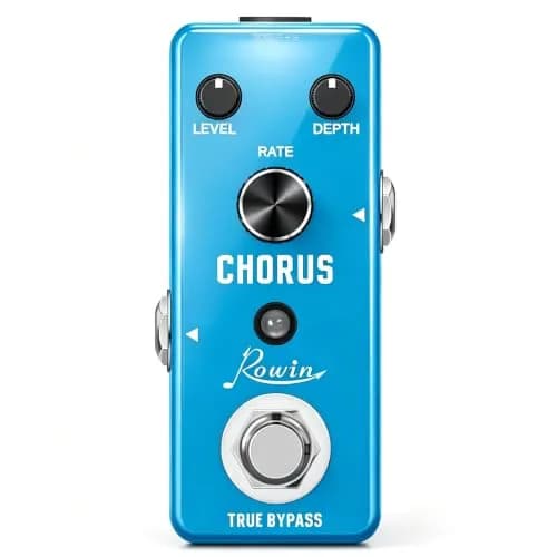 Rowin LEF-304 Analog Chorus Pedal for Electric Guitar Bass True Bypass | 95mm (D) x 44mm (W) x 48mm (H) thumbnail 1