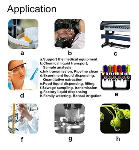 Gikfun 12V DC Dosing Pump Peristaltic Dosing Head with Connector for Aquarium Lab Analytic Diy thumbnail 2