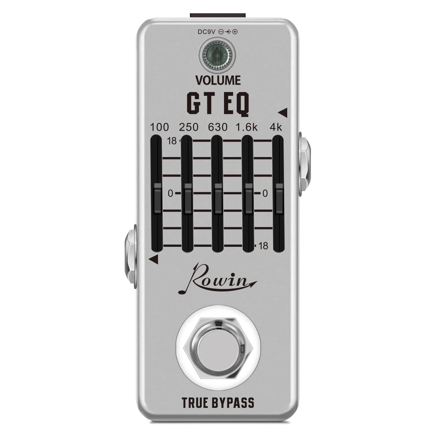 Rowin LEF-304 Analog Chorus Pedal for Electric Guitar Bass True Bypass | 95mm (D) x 44mm (W) x 48mm (H) — Transparent