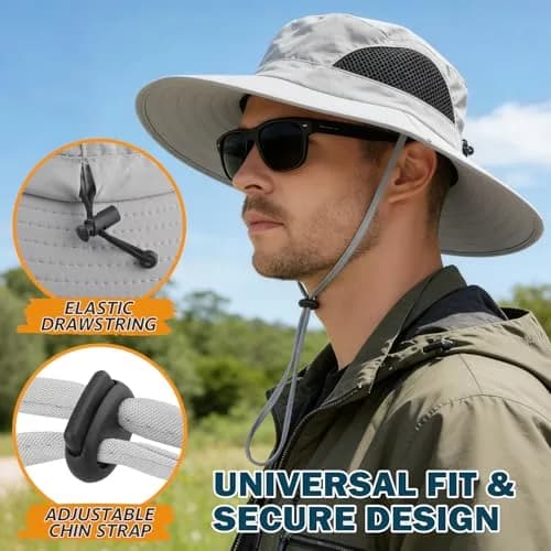 EINSKEY Wide Brim Sun Hat UPF 50+ Waterproof Packable for Men & Women | UV & Rain Protection thumbnail 4