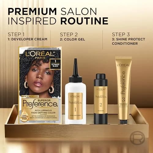 L'Oreal Paris Superior Preference Permanent Hair Color 9.5NB Lightest Natural Blonde (3 x 1 Kit) | Fade-Defying Color for 9 Weeks thumbnail 2