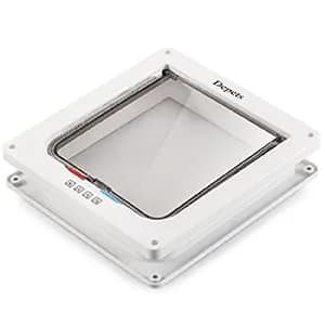 Depets Large Cat Door 23.5 cm (9.25") x 25.2 cm (9.92") | 4-Way Locking Weatherproof Pet Flap for Cats up to 8 kg thumbnail 5