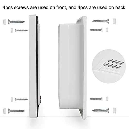 Depets Large Cat Door 23.5 cm (9.25") x 25.2 cm (9.92") | 4-Way Locking Weatherproof Pet Flap for Cats up to 8 kg thumbnail 7