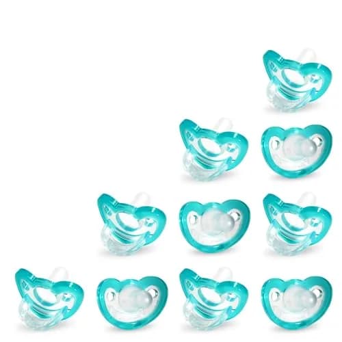 RaZbaby Jollypop Pacifier for Babies 3 Months+ | Natural Orthodontic BPA-Free Silicone Teether thumbnail 1