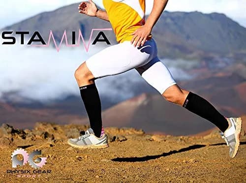 Physix Gear Sport Compression Socks Black/Pink S/M | Graduated Compression for Circulation & Travel thumbnail 3
