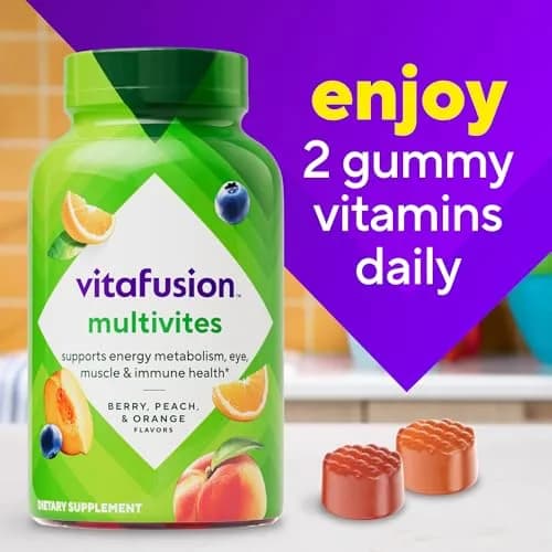 Vitafusion Multivitamin Gummies for Adults | 120 Count (40g) | Assorted Fruit Flavors | Gluten & Dairy Free thumbnail 7